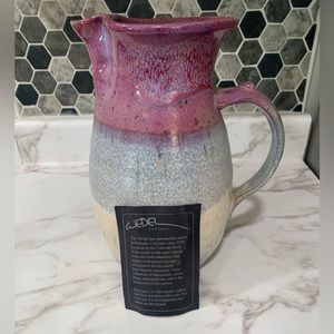 2005 Tim Wedel Signed Stoneware Pottery Pitcher